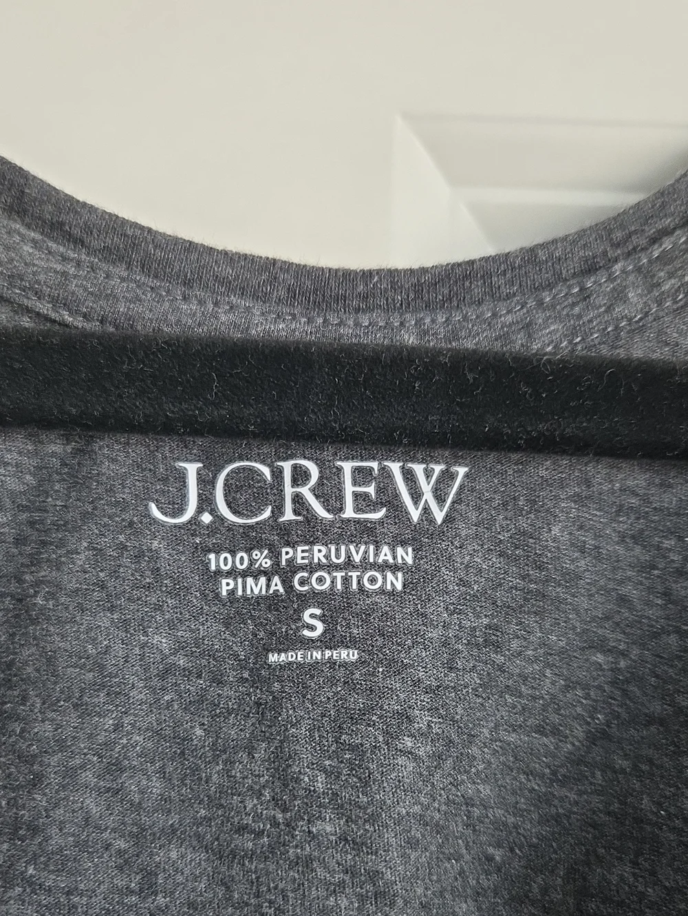 J. Crew Dark Charcoal Scoop Tank
